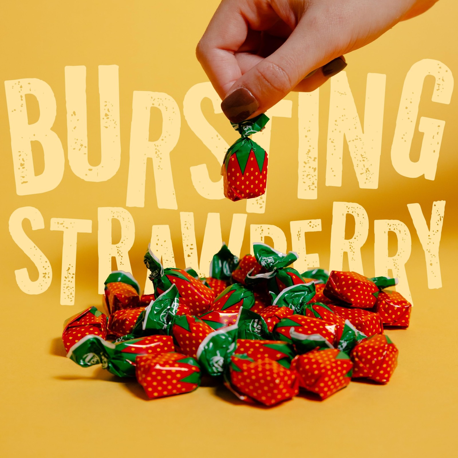 Strawberry Hard Candy Individually Wrapped by , 2 lbs of Strawberry Candy wit...