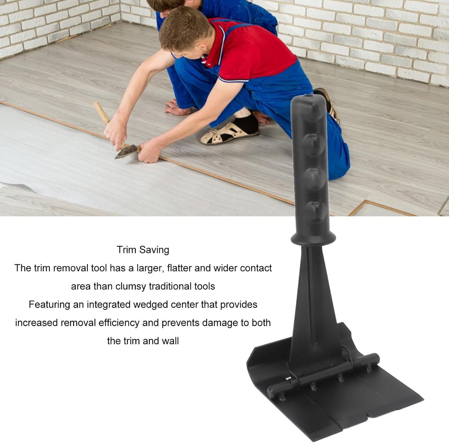 Black Trim Puller Tile Flooring Baseboard Removal Tool Skirting Board Pry Tool