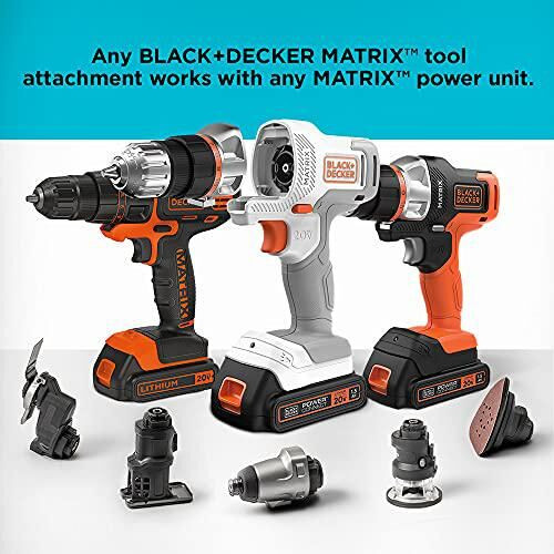 BLACK+DECKER 20V MAX MATRIX Cordless Combo Kit, 6-Tool, - BDCDMT1206KITWC
