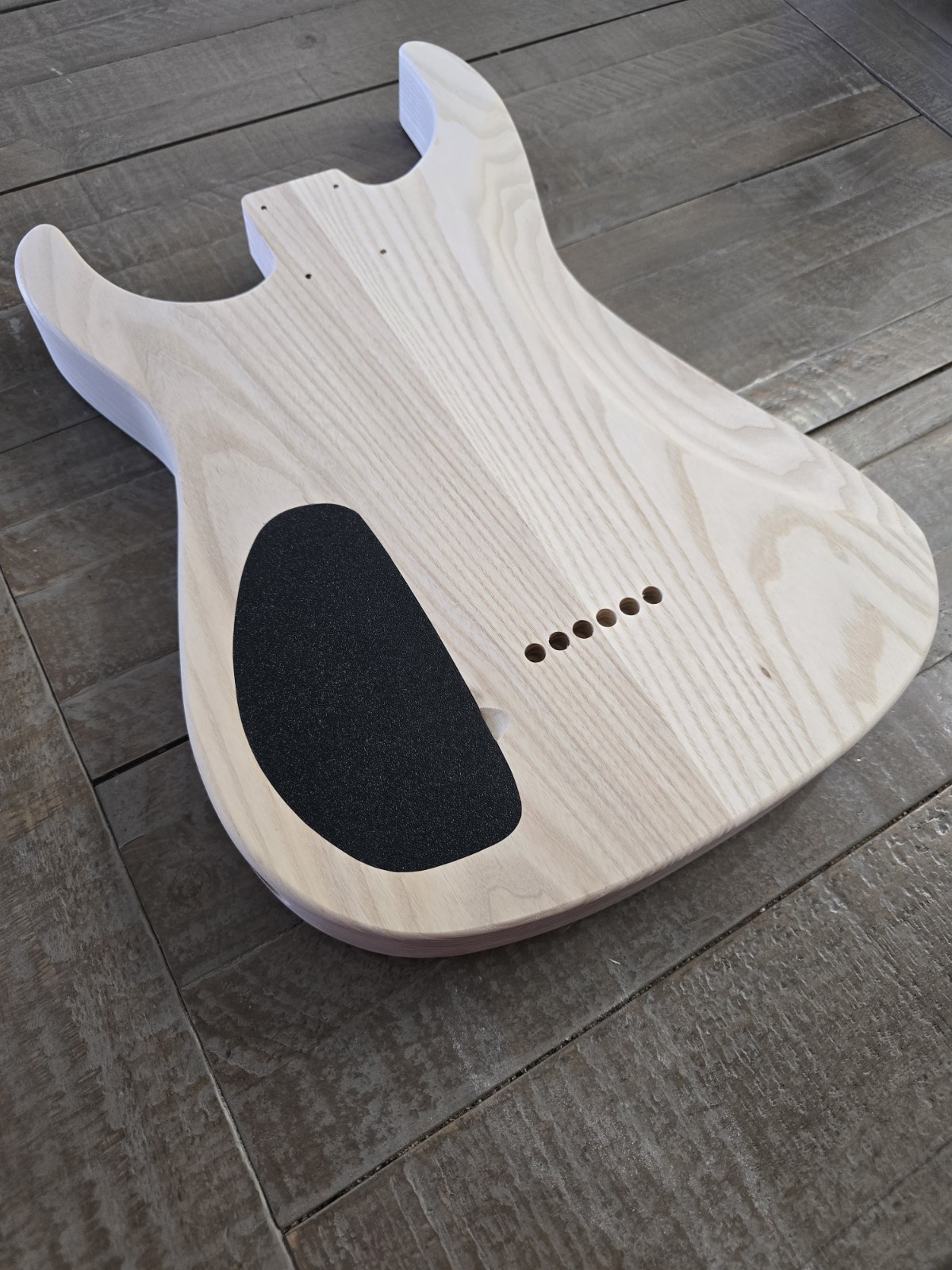 Super Strat-Style Guitar Body, Ash, HH