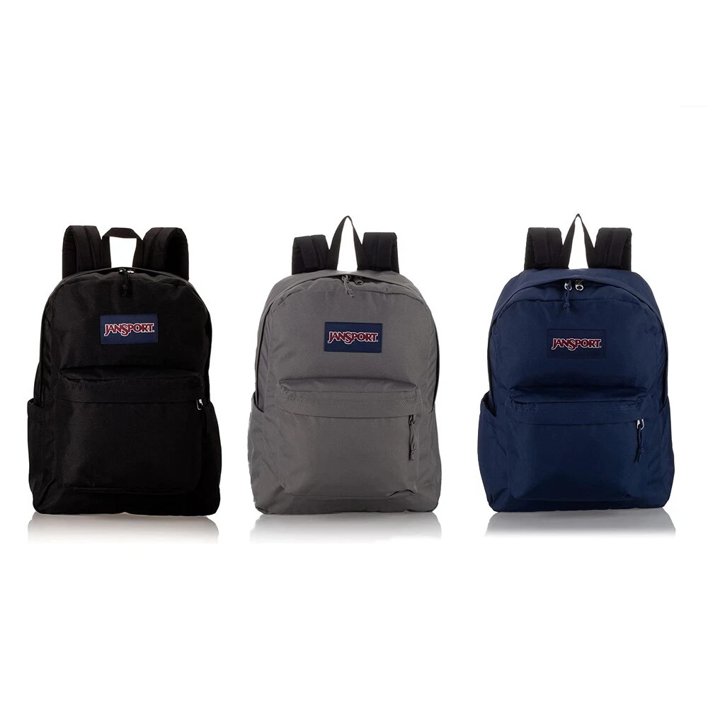 JanSport Superbreak Plus Backpack Black for Work and Travel with Water Pocket