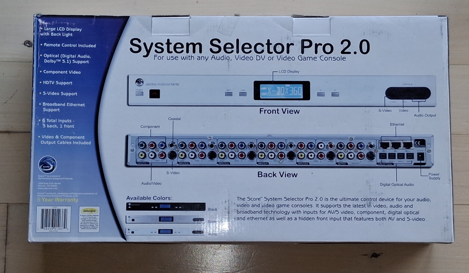Pelican / Score System Selector Pro 2.0 BLACK W/ Remote, Cable New Open Box