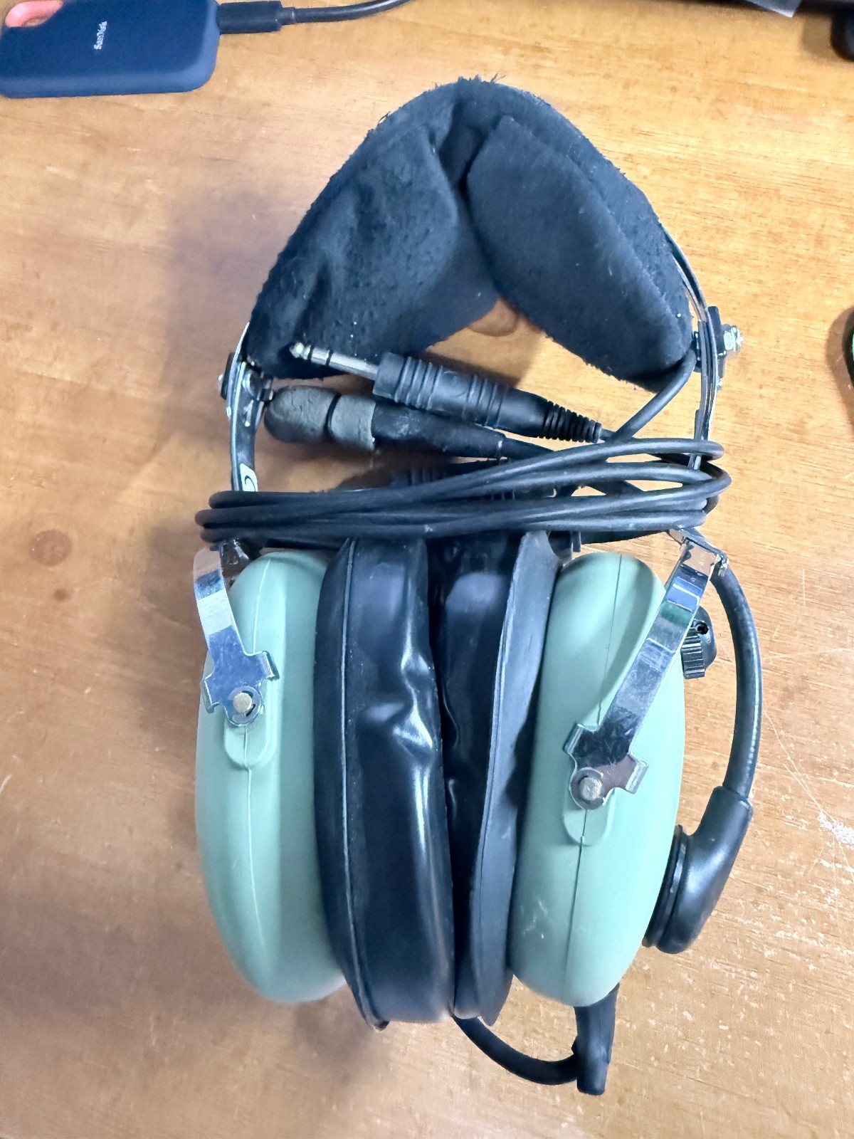 David Clark H10-13.4 Aviation Headset Pilot Headphones Dual Plug