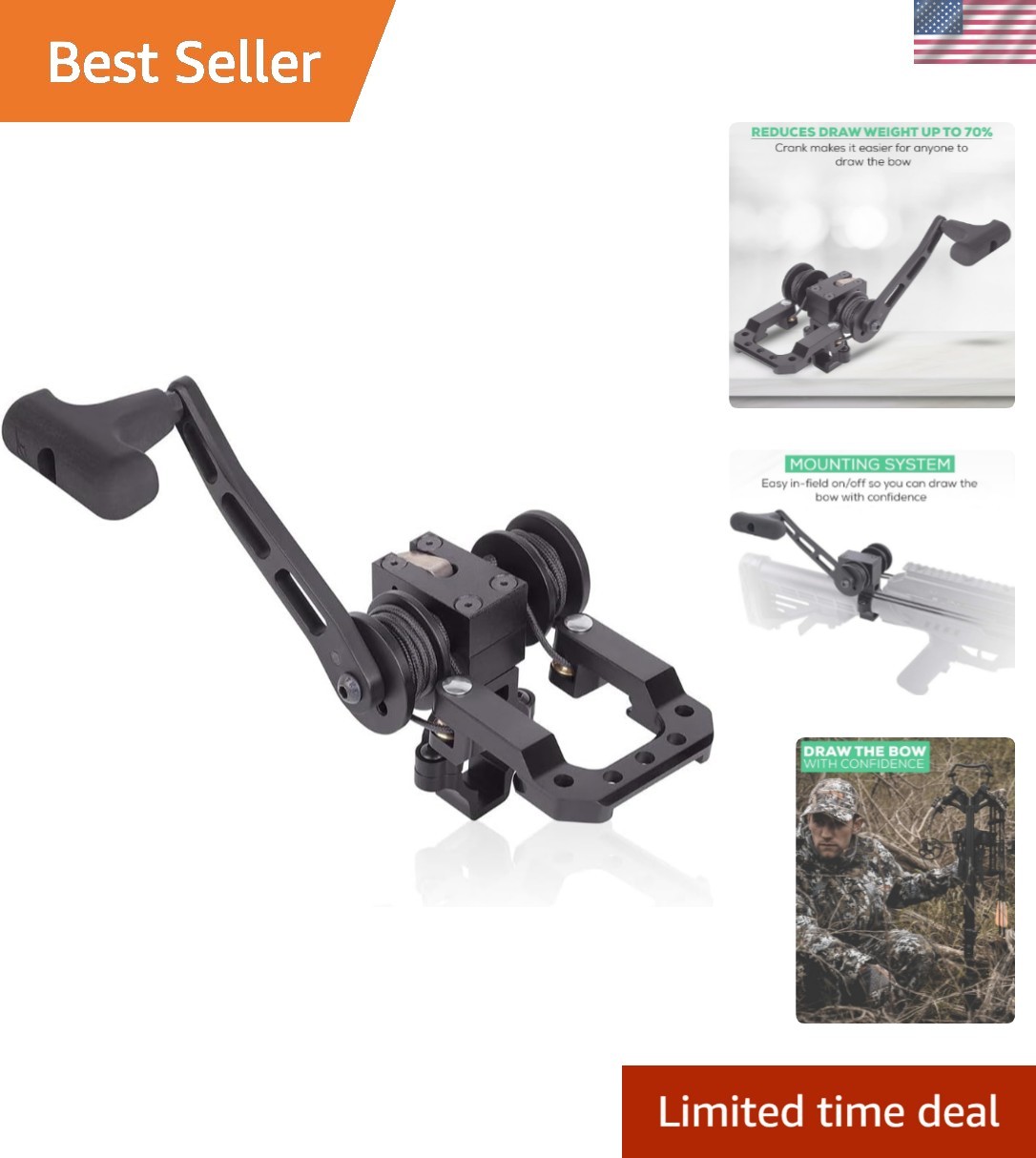Crossbow Rope Cocking Device: 70% Lighter Draw for Ultimate Convenience
