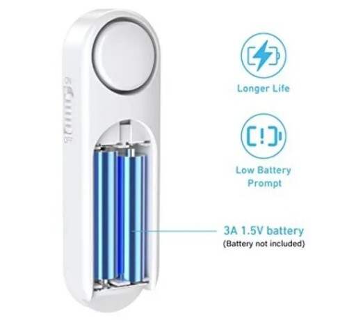 SECRUI 2pack Door Alarm for Home Security Window Sensor 120dB 4 Modes NEW