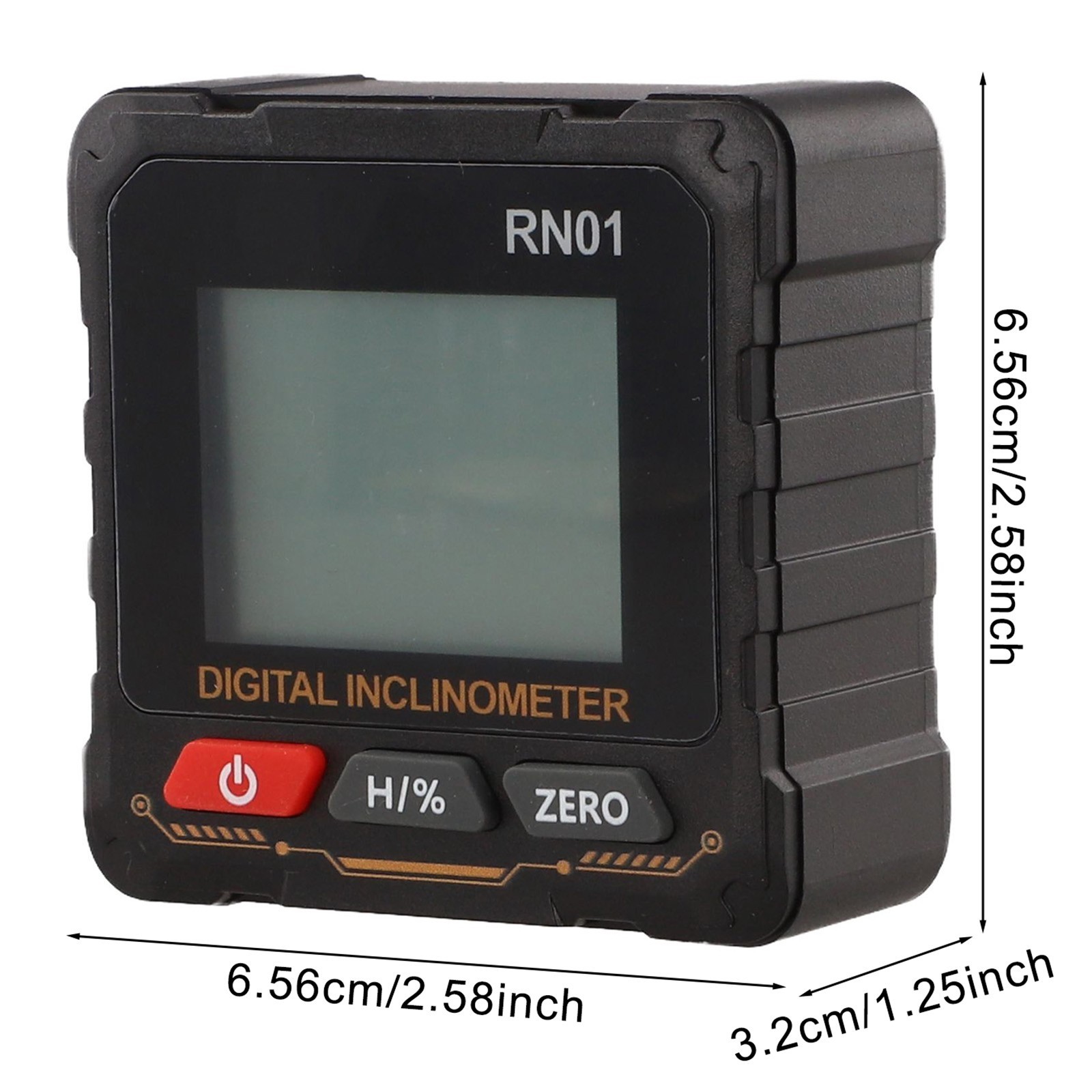 Digital Angle Meter RN01 for Measuring with LCD Backlit Screen and Data Hold