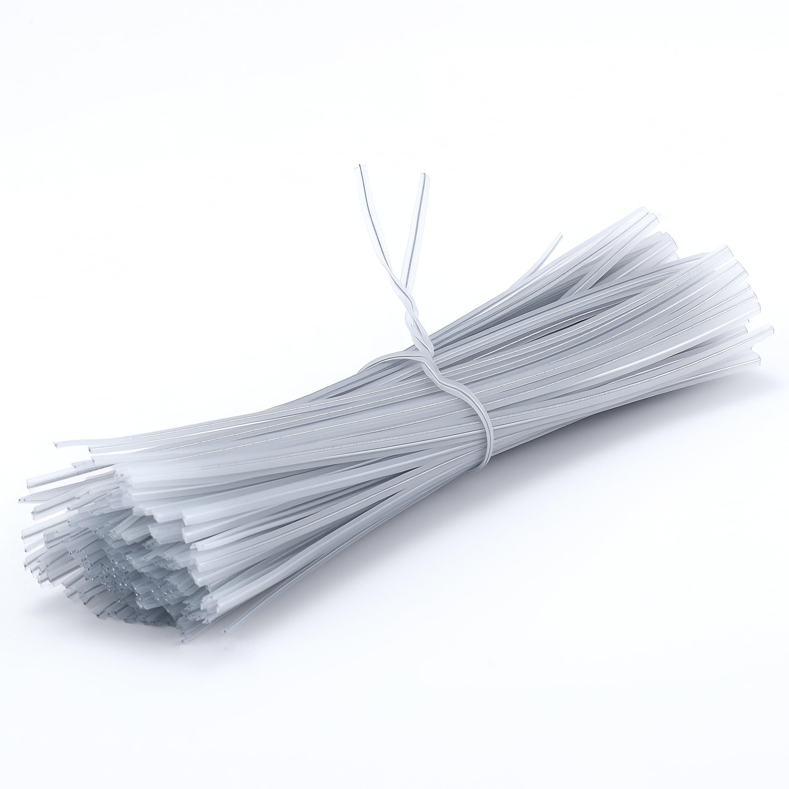 200 PCS Clear Twisty Ties 6 Inch Reusable Plastic Metal Wire Bread Bag Wrap