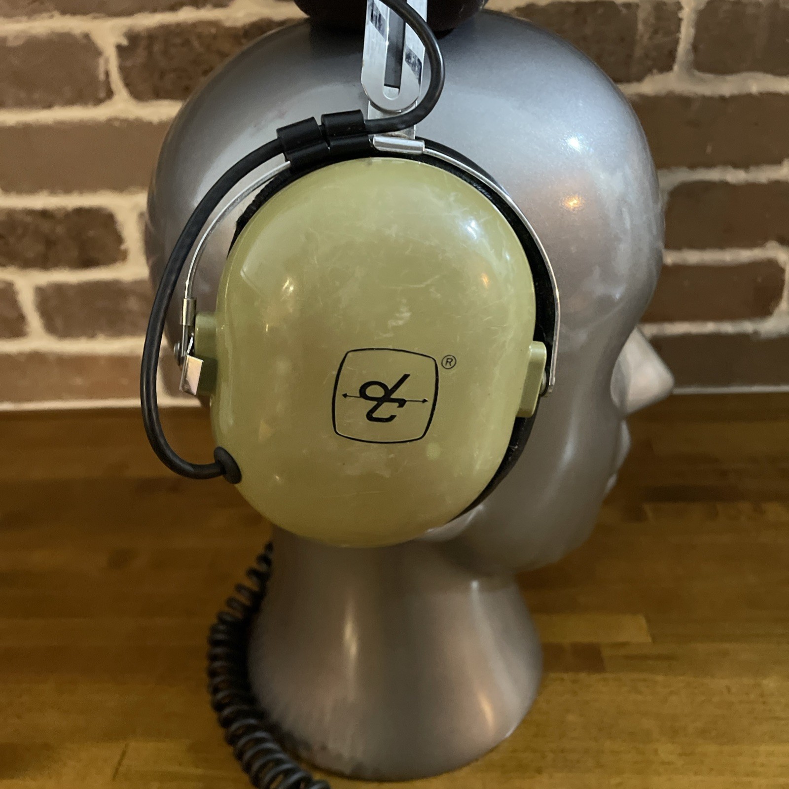 David Clark Brand Model H10-76 Pilot Headset Headphones w/Microphone untested