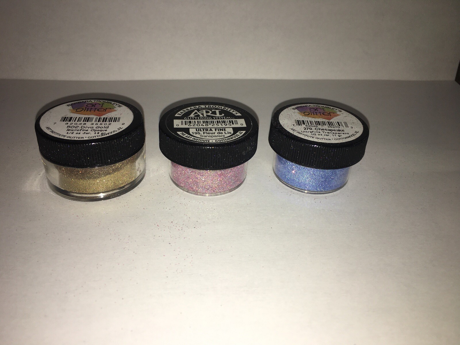 Lot Of 3 Barbara Trombley's Original Art Glittering System 502/270/195 .5 Oz EA.