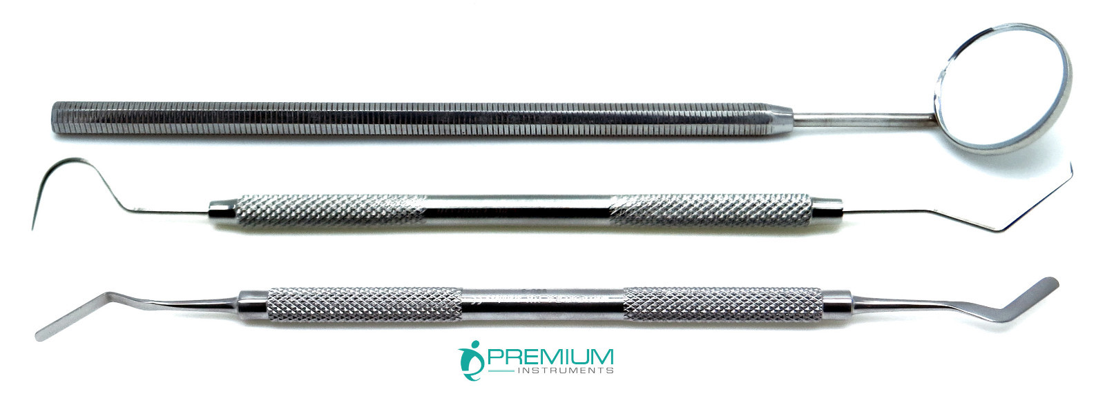 Dental Examination Hygiene Cleaning Mirror 5, Explorer23/17, Heidemann Set of 3
