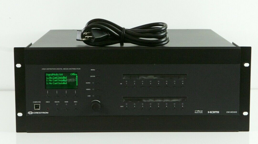 CRESTRON DM-MD8X8 DigitalMedia 8x8 HDMI Matrix Switcher i537