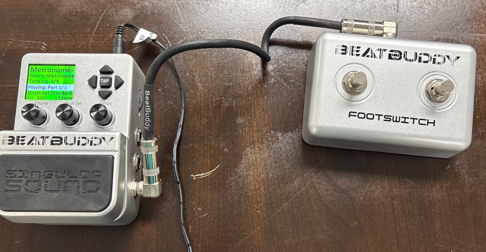 Beat Buddy Pedal Drum Machine with Foot Switch & Power Adapter, EX Condition