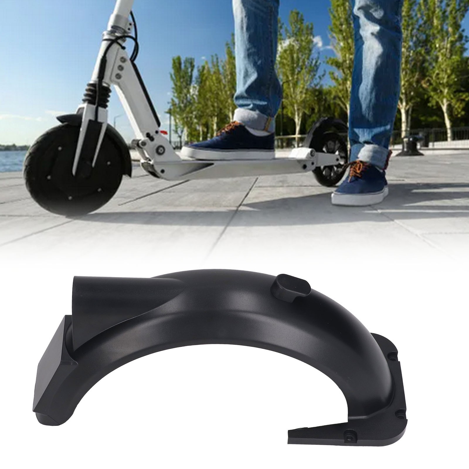 Electric Scooter Rear Mudguard Lightweight ABS Rear Tyre Mud Guard For