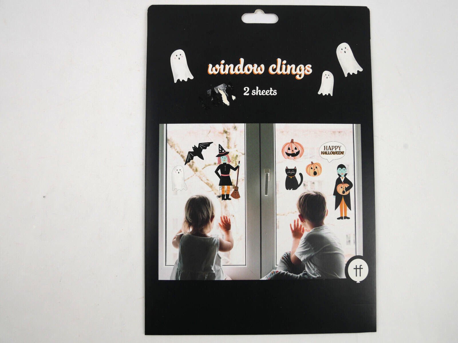 Halloween Window Clings 2 Sheets NEW in Package Window Decorations