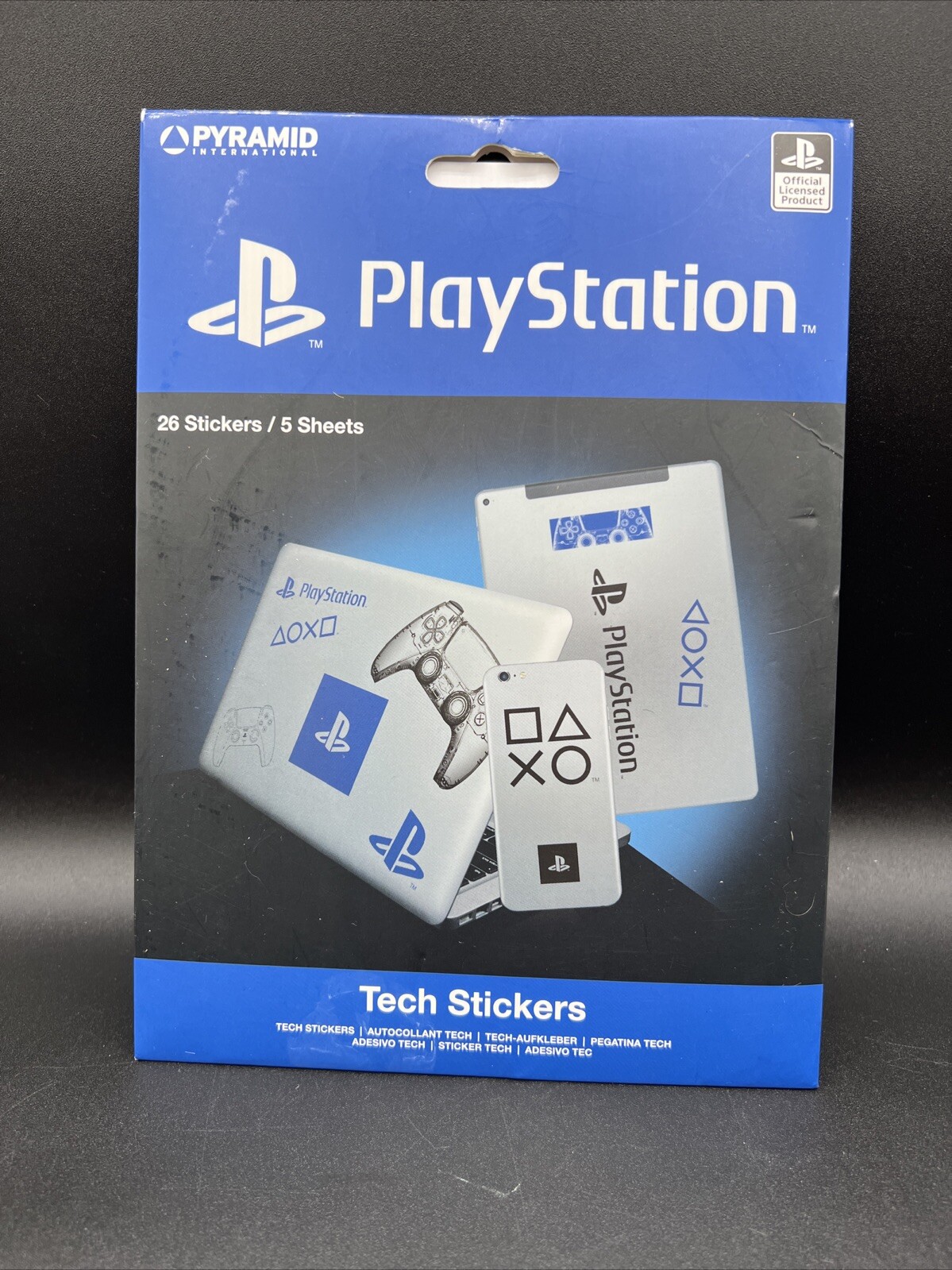 Pyramid International Playstation Tech Stickers, Set of 26 Stickers for Laptops,