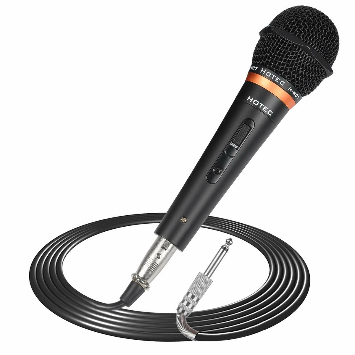Hotec Professional Vocal Dynamic Handheld Microphone with 19ft Detachable Cable