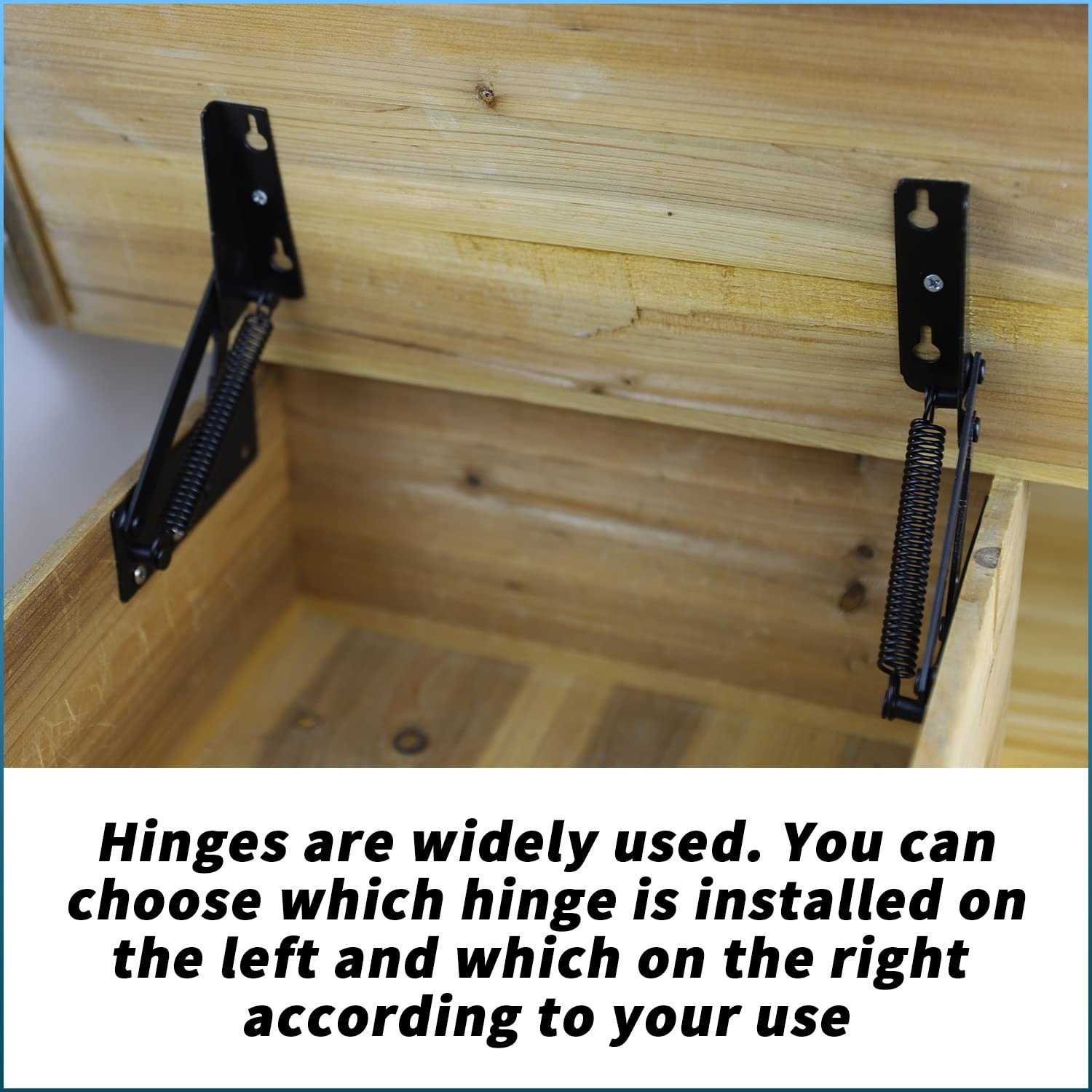 80 Degree Foldable Lifting Bracket 1 Pair Heavy Duty Spring Hinges Widely Used