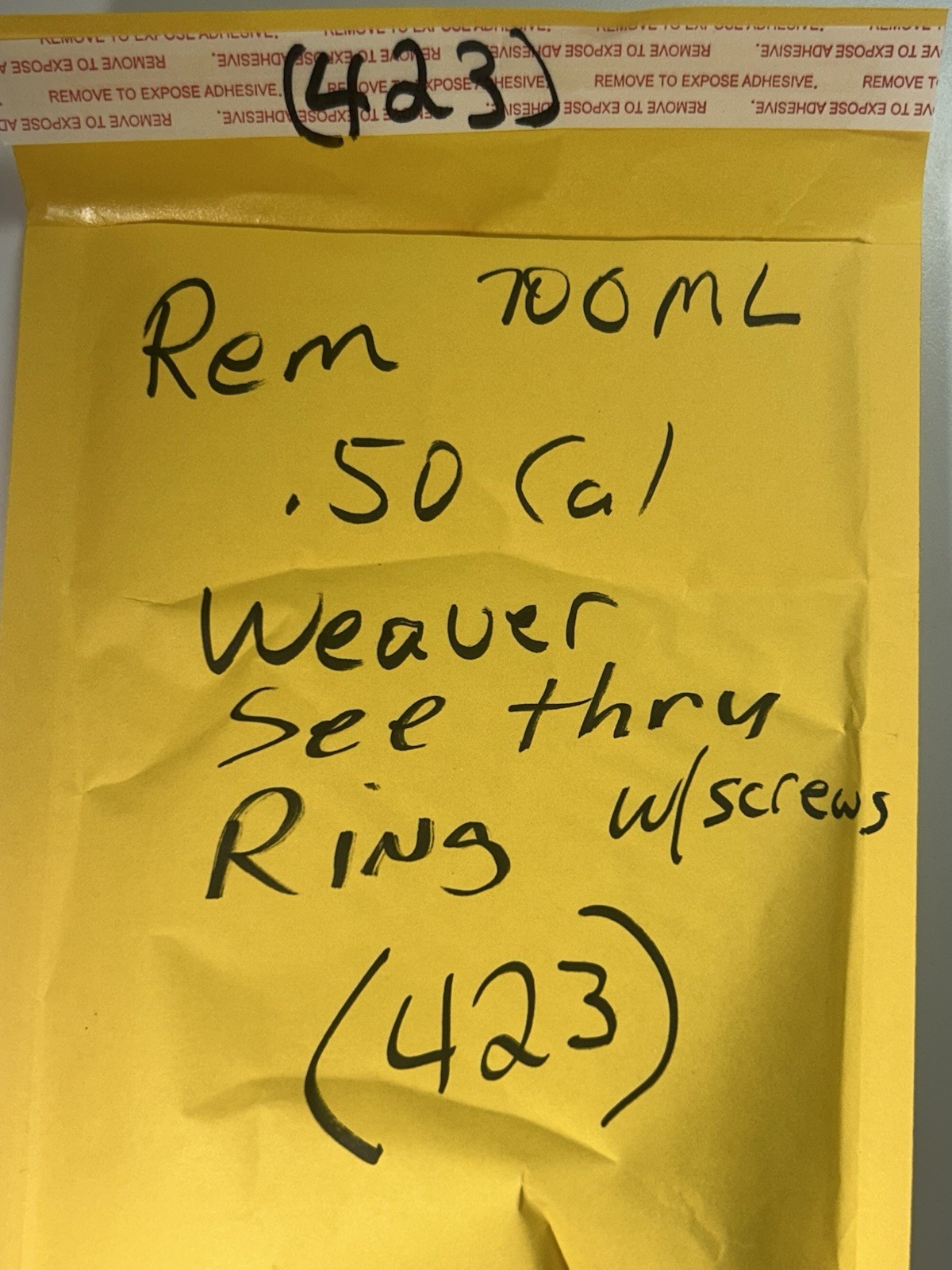 Remington 700ML Inline Muzzleloader Weaver See-thru 1” Rings With Screws