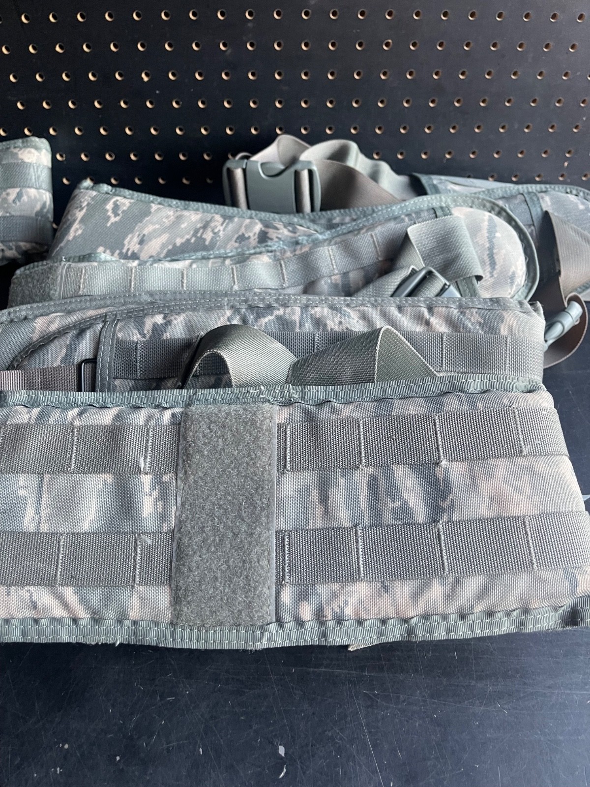 REGULATION ISSUE USAF AIR FORCE ABU TIGER STRIPE MOLDED MOLLE BATTLE BELT S-XL