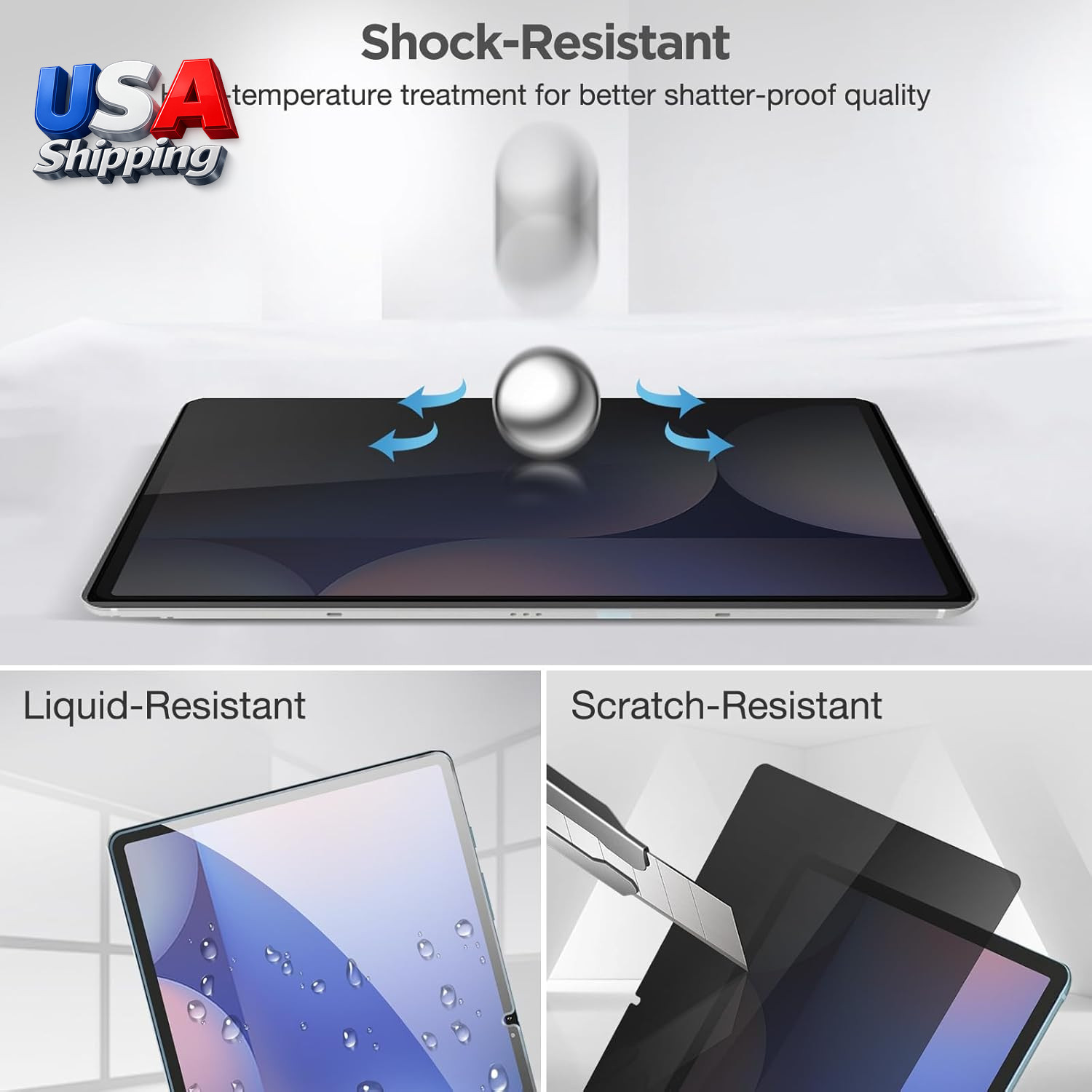 Privacy Screen Protector for Galaxy Tab S10 Plus/S9 FE Plus/ S9 Plus/ S8 Plus/ S