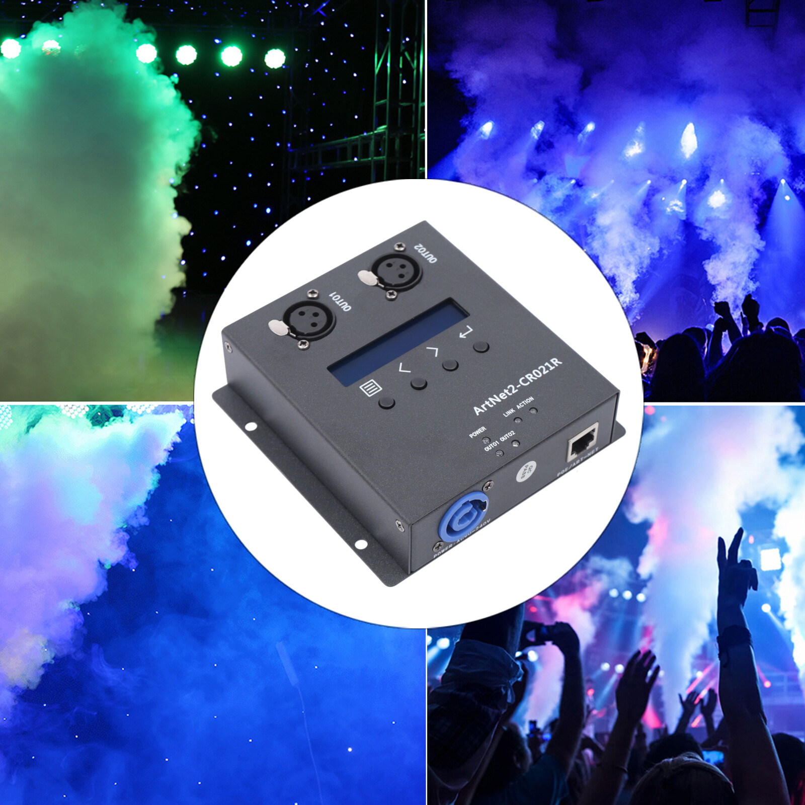 Ethernet Lighting Controller Interface Art-Net Node Network Converter DMX 512
