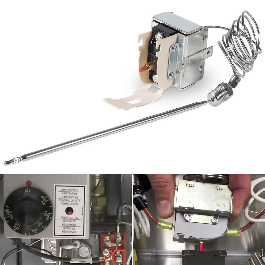 PP10084 High Limit Switch for Pitco Gas Fryers Safety Thermostat 35C+ 45C+ 65C+