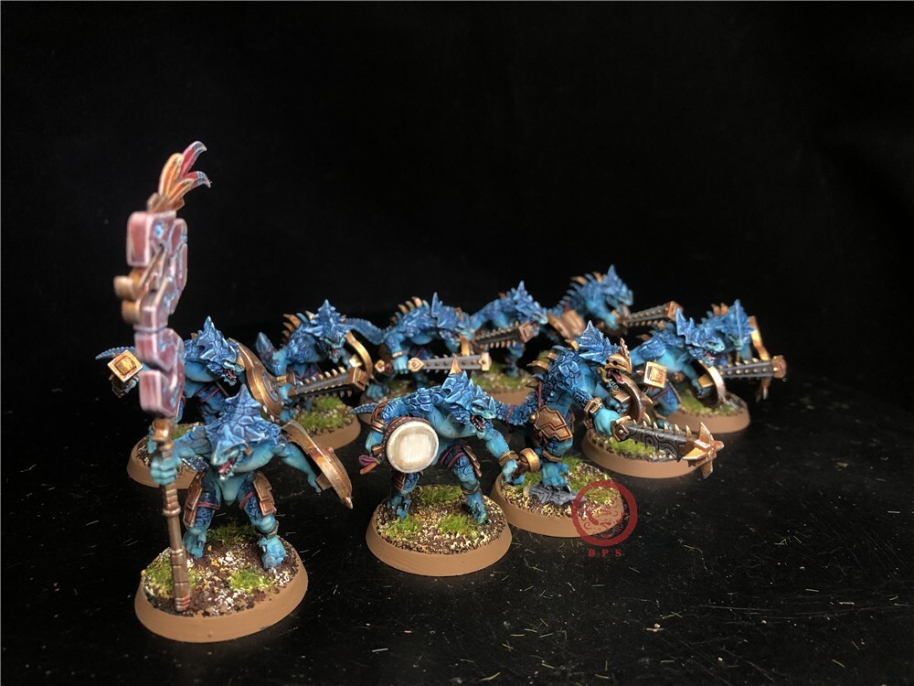Warhammer AOS DPS painted Lizardmen Seraphon Saurus Warriors SK7649