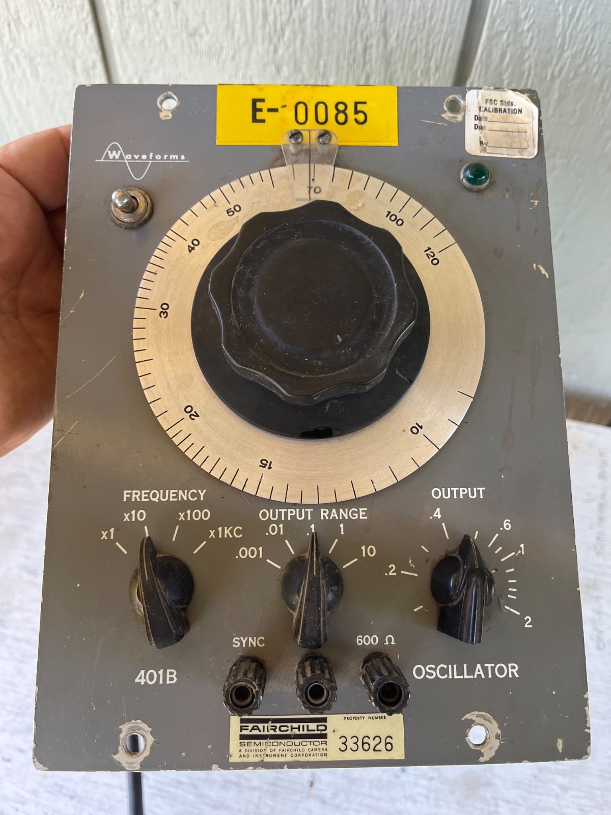 Waveforms Wave Occilator Tube Vintage Tested