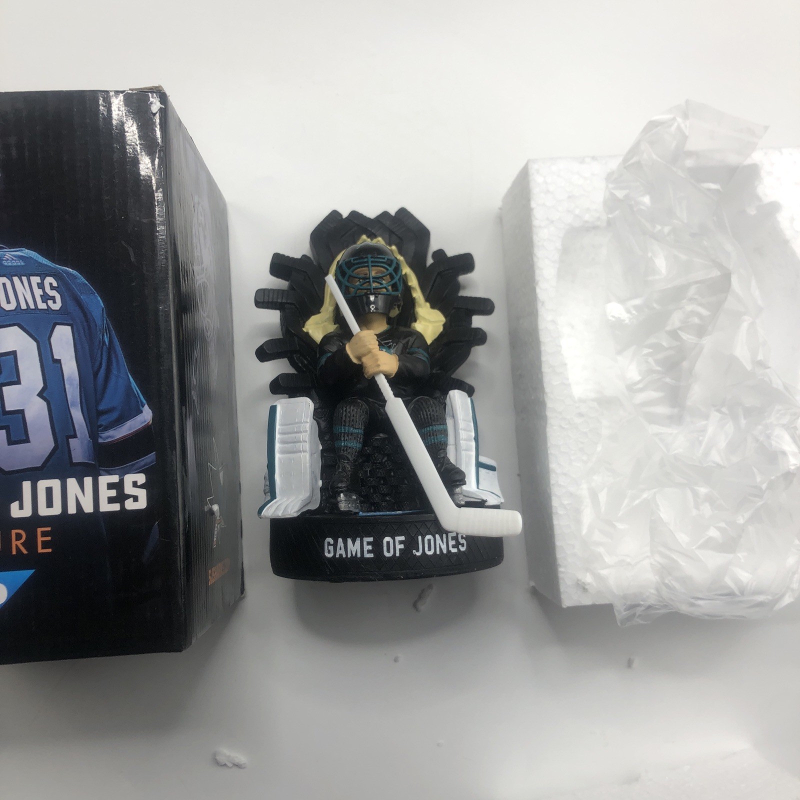 San Jose Sharks Martin Jones Game Of Thrones, Bobble Figure 2019