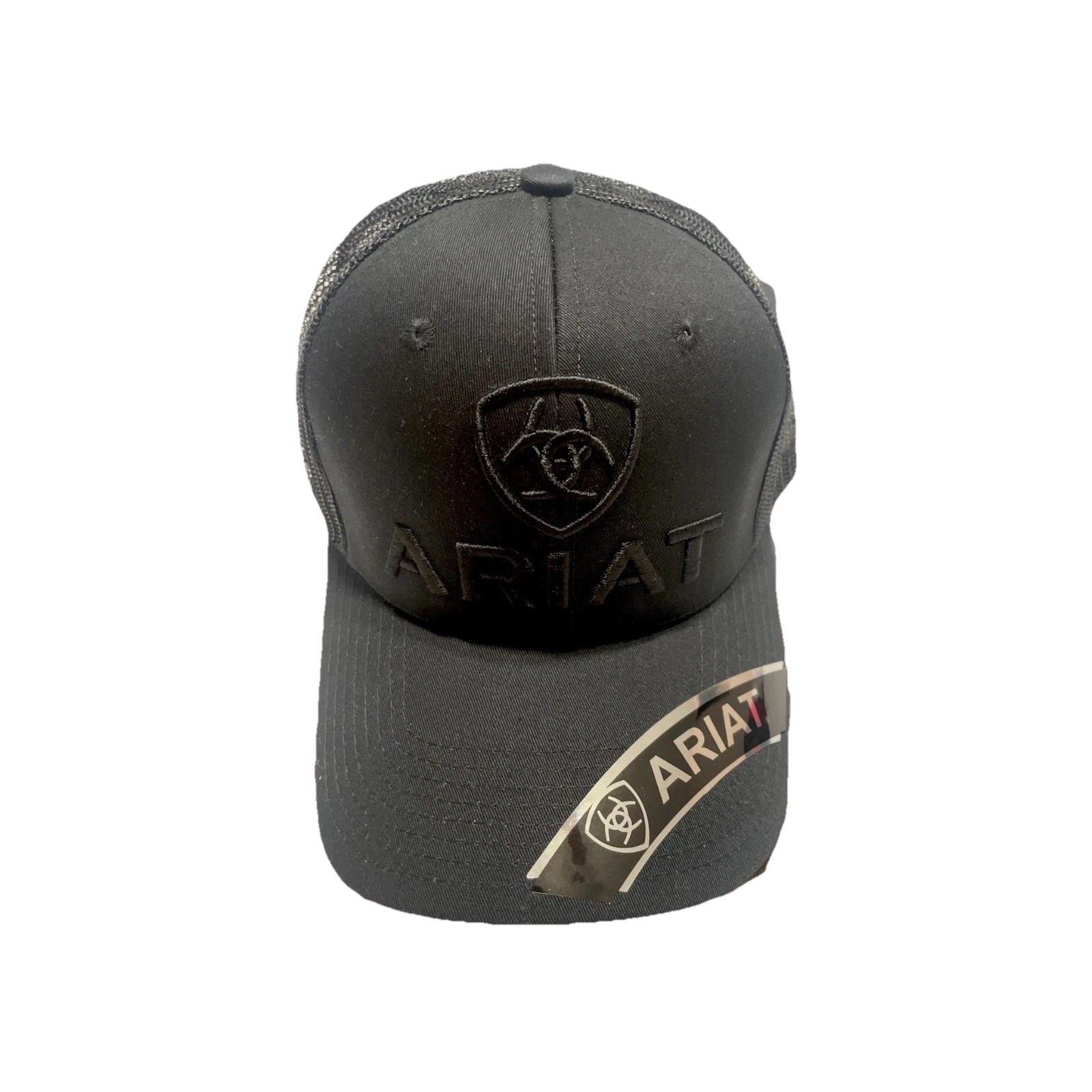 Ariat Mens B-Fit Shield Logo  Mesh Back Snapback Cap Hat