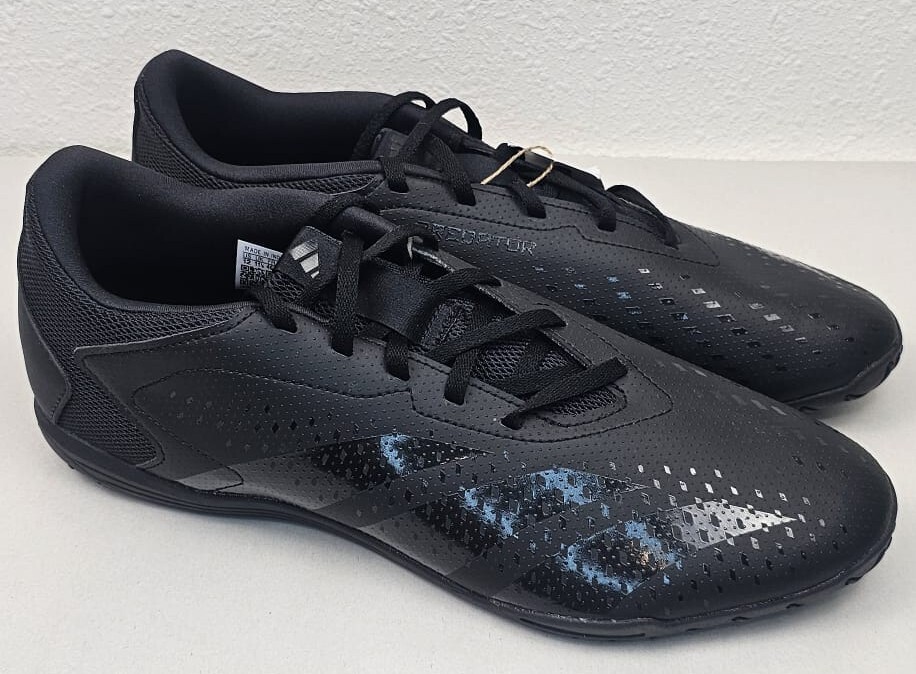 Size 12_Adidas Predator Accuracy .4 Indoor Sala Soccer Shoes Black GW7074 Men's
