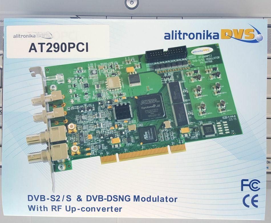 Alitronika AT290PCI QPSK Satellite DVB-S2X DVB-S2 DVB-S DVB-DSNG Modulator