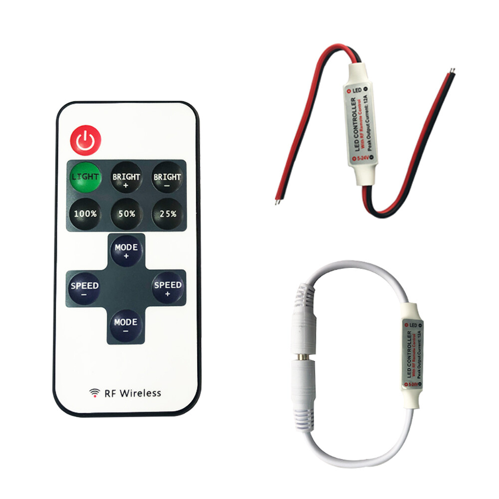 DC12V Dimmer Controller RF Wireless Remote Switch Controller for LED Strip Light