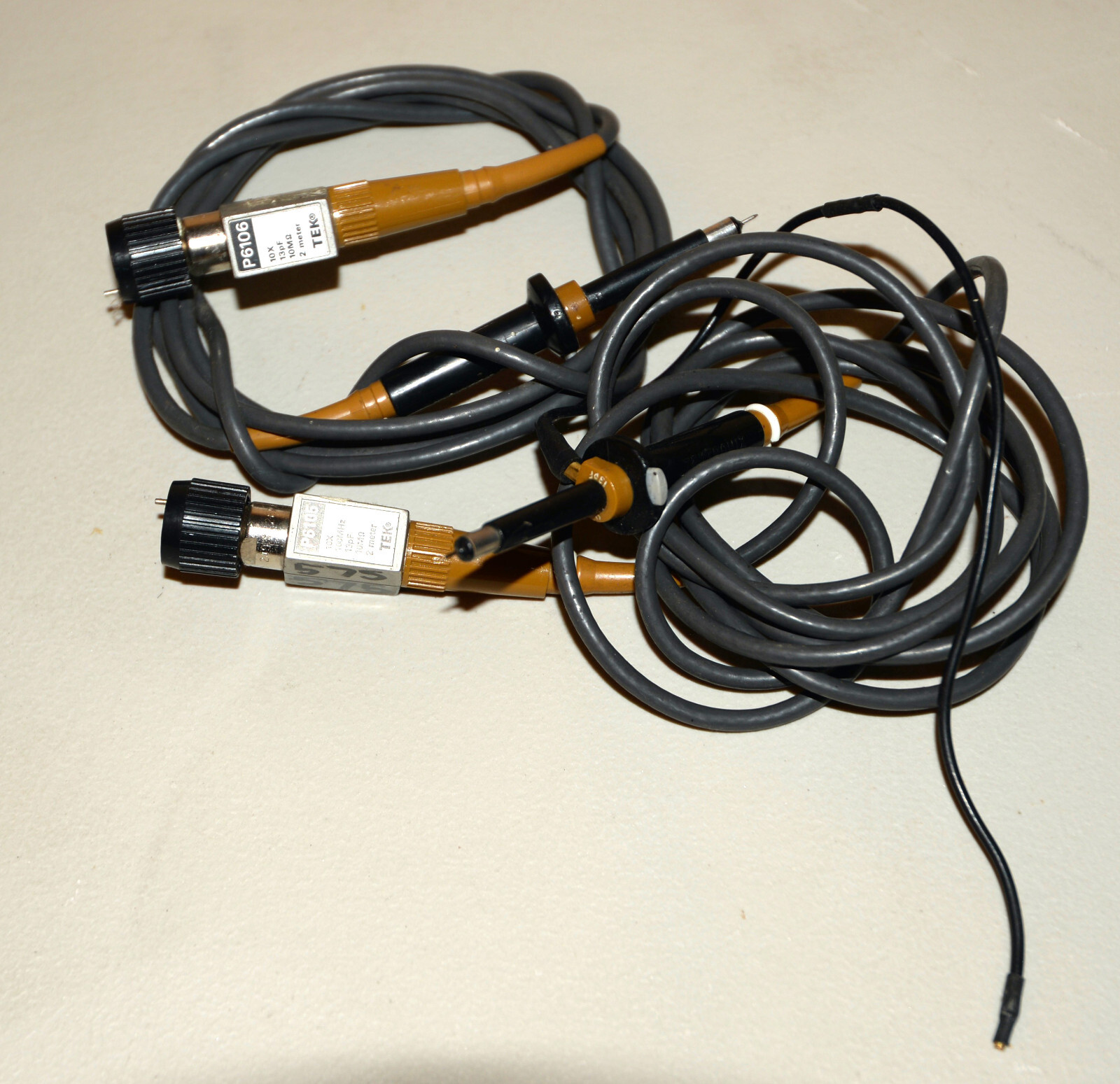 2 Tektronoix Passive Probes - P6105 10X 100 MHz; & P6106 10X 250 MHz
