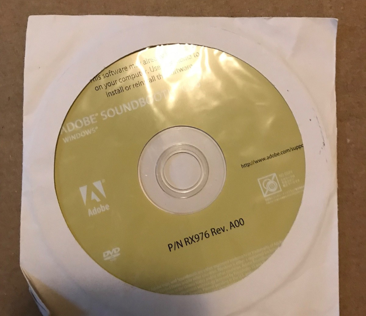 Adobe Soundbooth CS3 Windows Factory Sealed Sleeve - Unused Serial Key