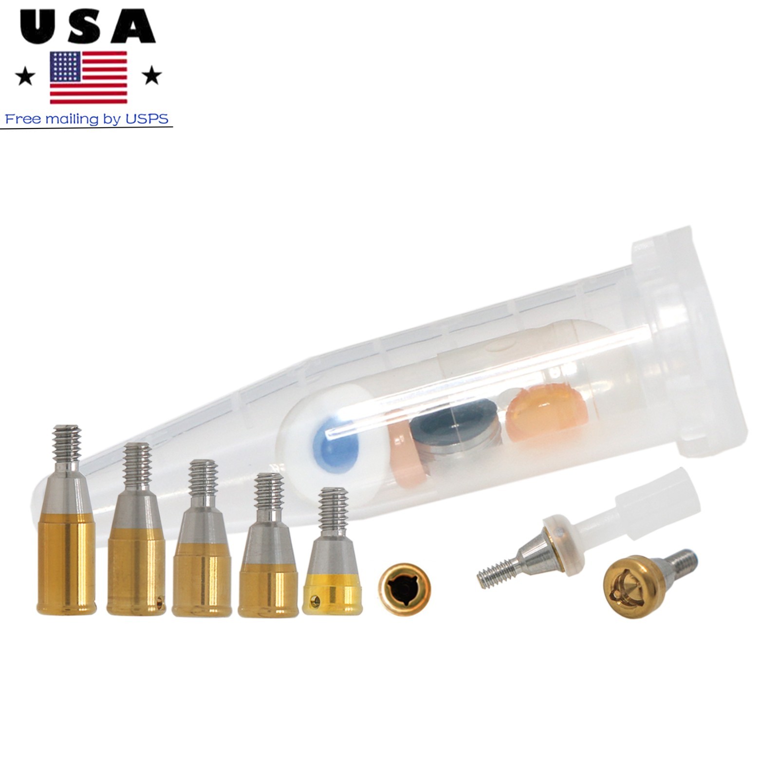 Overdenture Locator Abutment Interna Hex Conical Connection RP for Nobel Biocare
