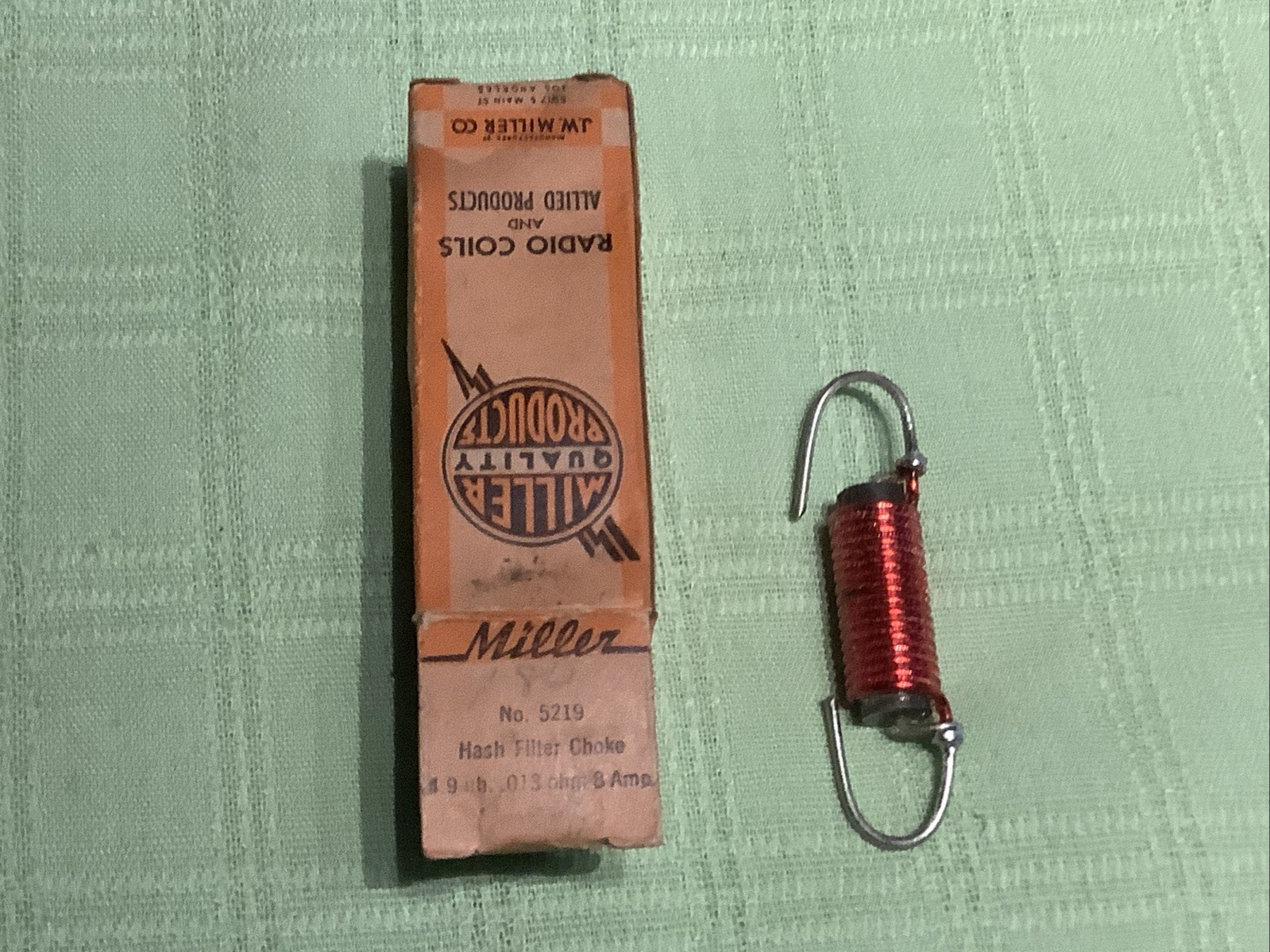 Miller 5219 Heavy Duty Hash Filter Choke 4.9uH 0.13 Ohms 8 Amps