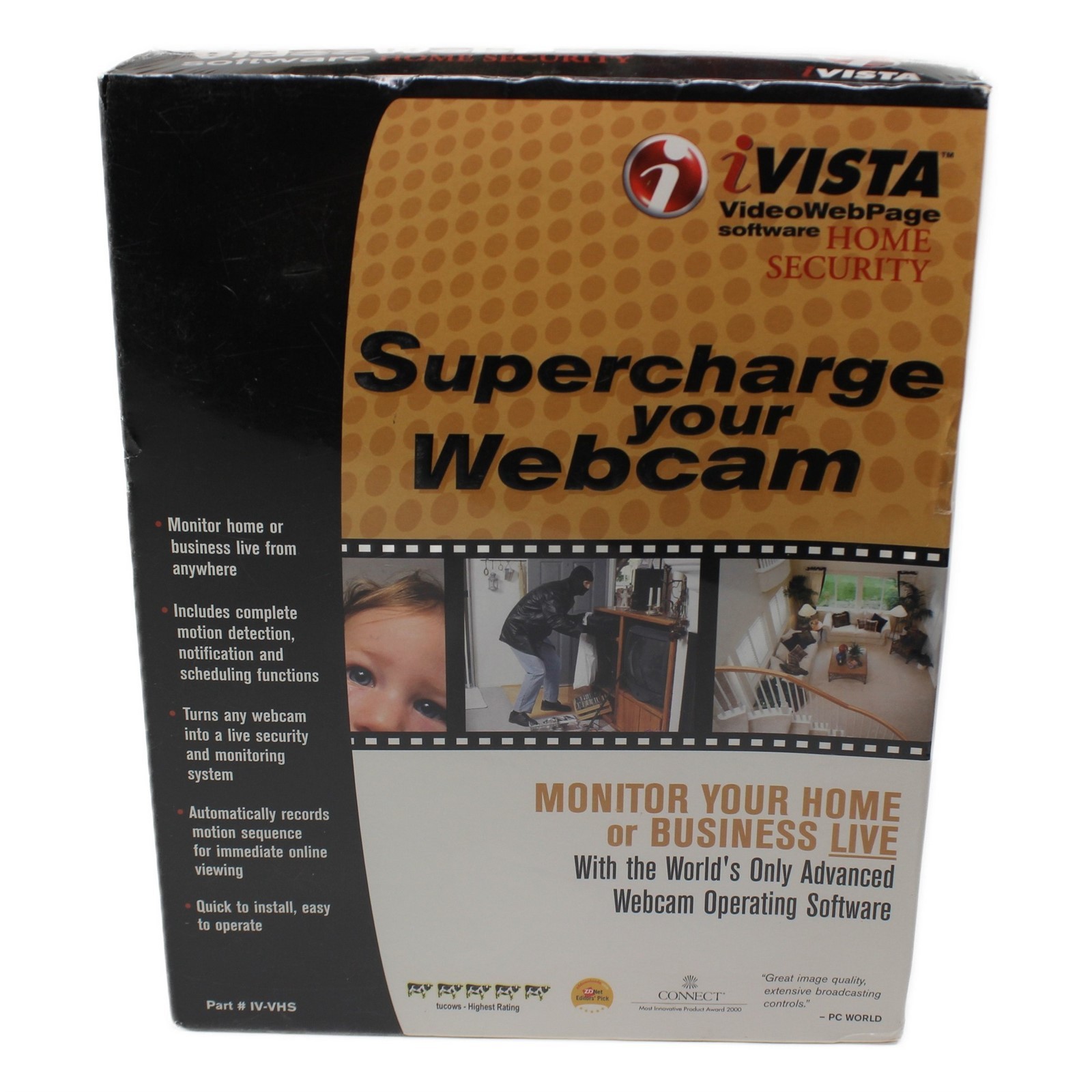 iVISTA VideoWebPage Home Security Software Webcam Monitoring Vintage Windows