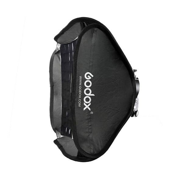 US Godox 80X80cm & S2 Bracket Foldable Flash Softbox With Grid For AD100 V1 V100