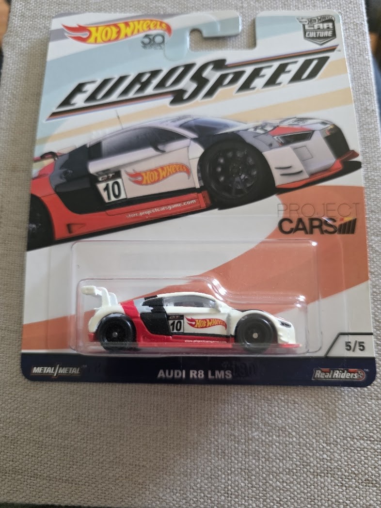 Hot Wheels Car Culture Audi R8 LMS 5/5 Euro Speed 50th Anniversary - Real Riders