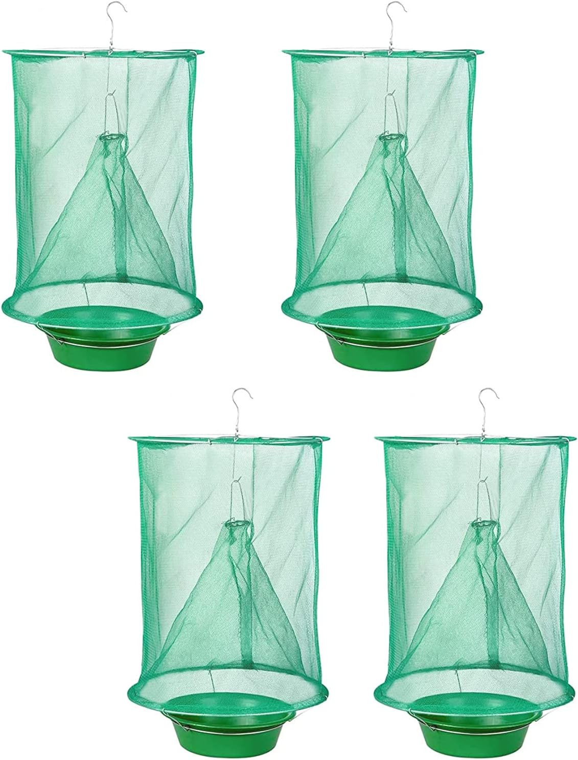 Pack of 4 Fly Trap, Green, item# YQMY05449-4PCS