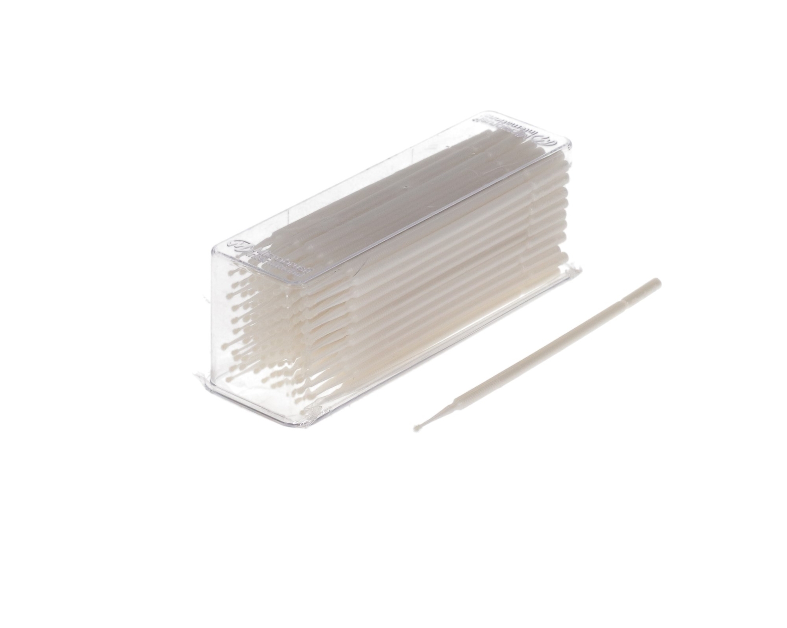Microbrush PSF100 Plus Micro Applicators Dispenser Super Fine White 100/Pk