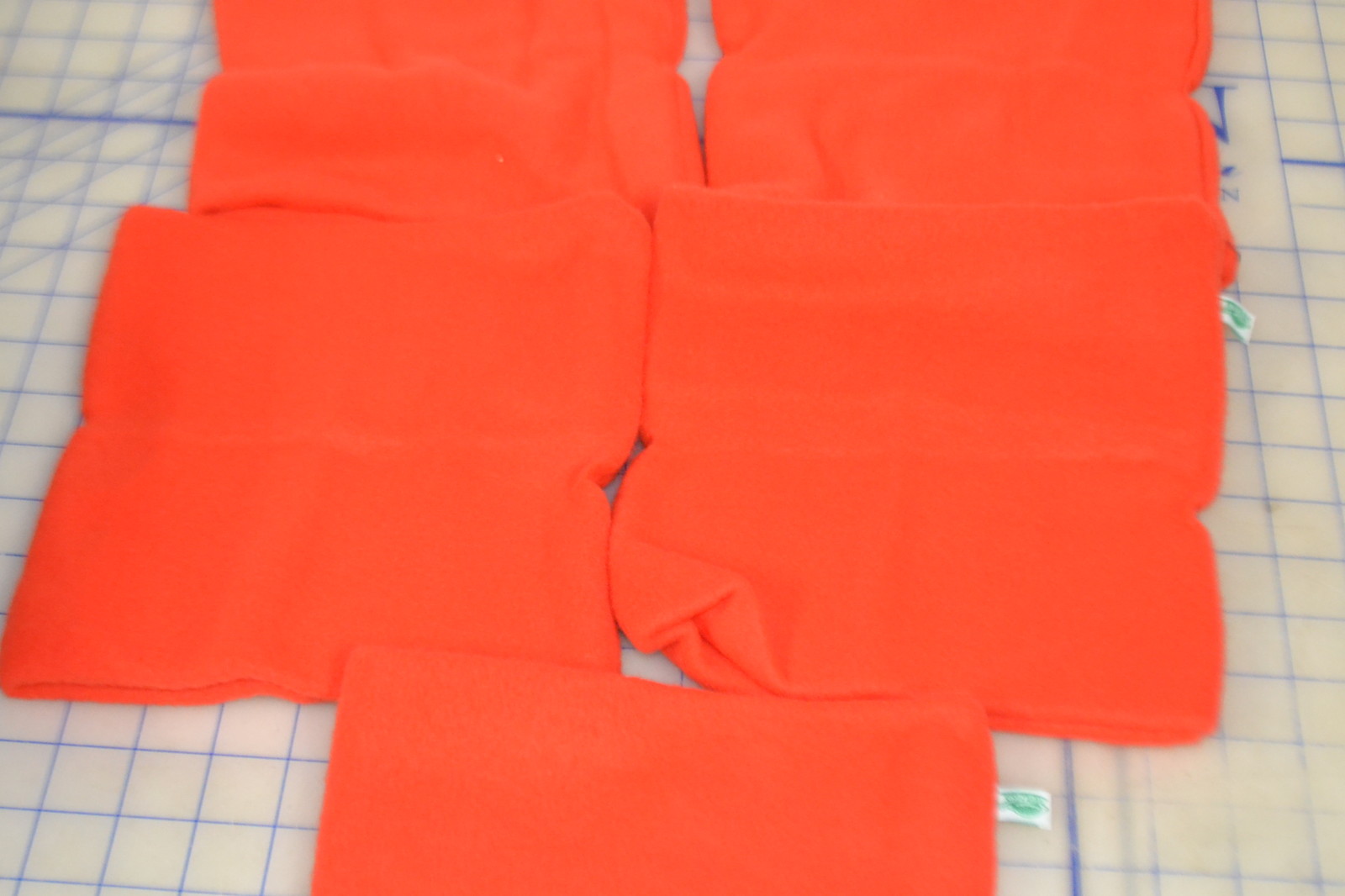 *bulk lot 5 orange fleece acrylic turtle fur kids size youth hunting safety