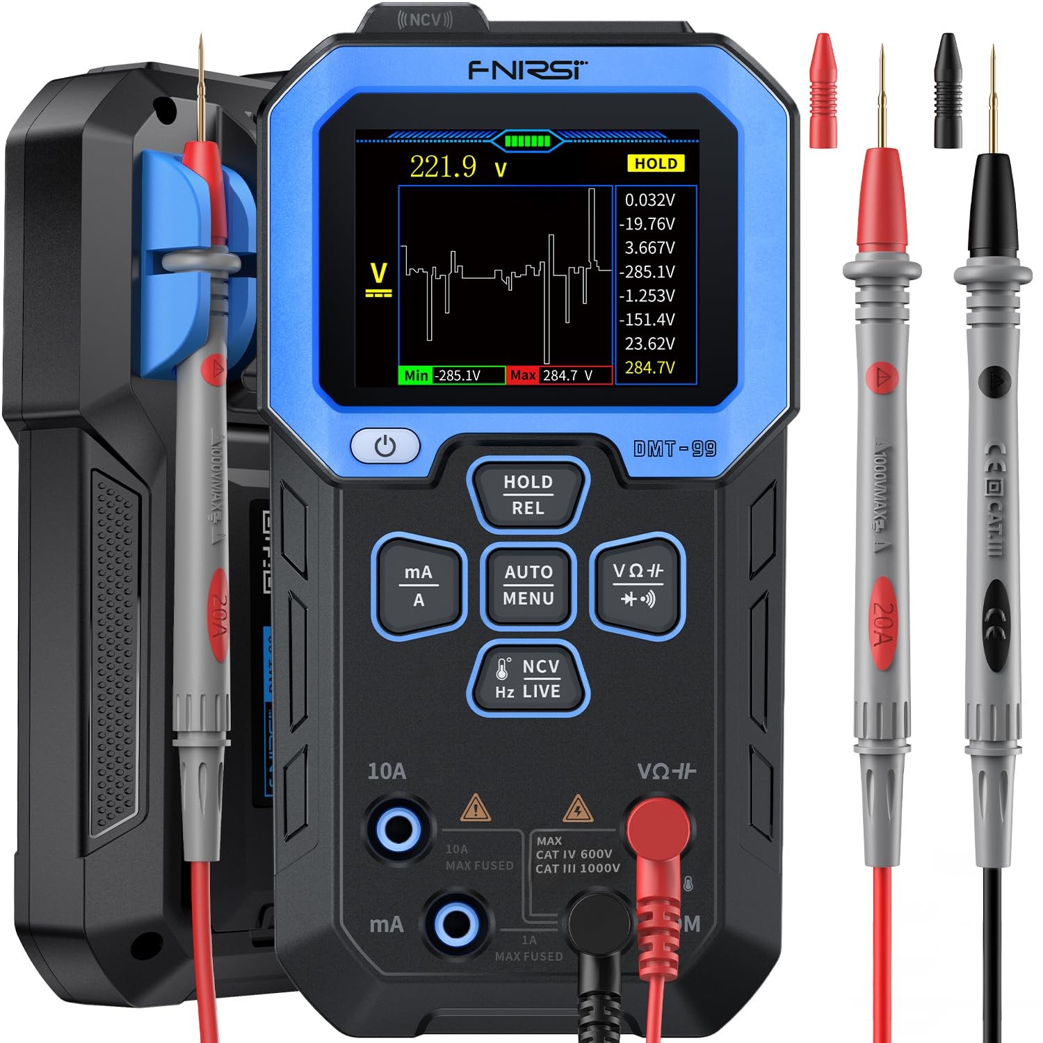 Digital Multimeter DMT 99 Rechargeable TRMS Volt Meter 9999 Counts Auto