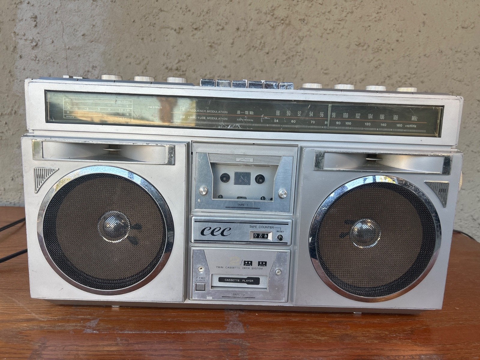 CEC OL-7540 vintage boombox cassette recorder radio parts box