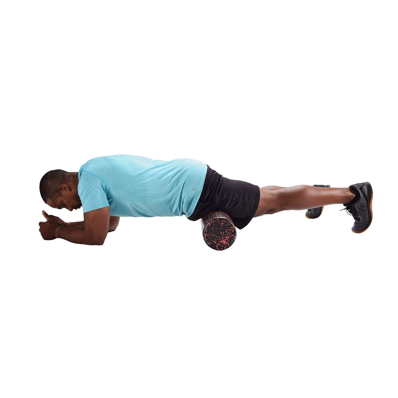 Athletic Works High Density Foam Roller, 18" Length, Red/Black
