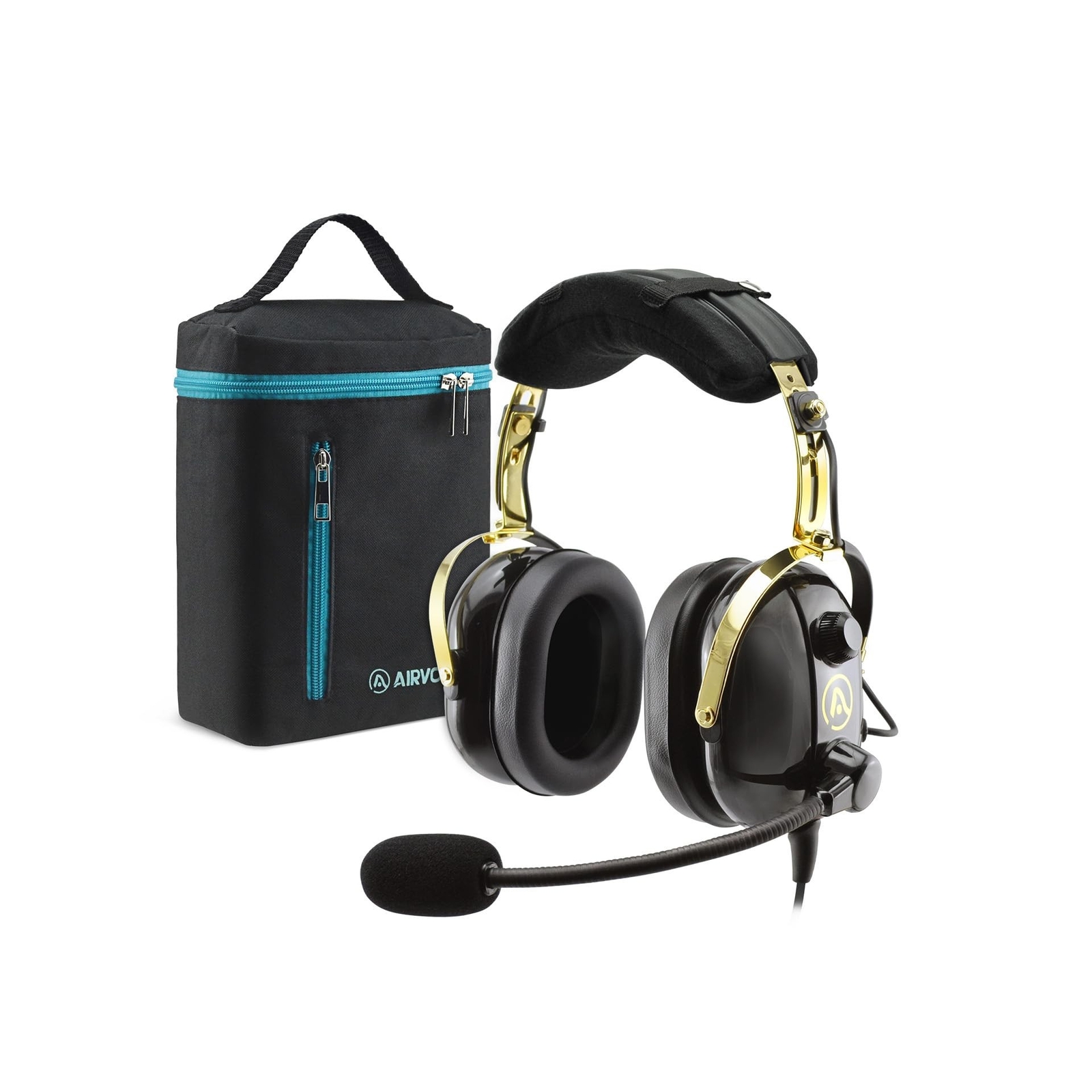 Aviation Headset for Pilots with Passive Noise Cancellation, PNR Aviation Hea...