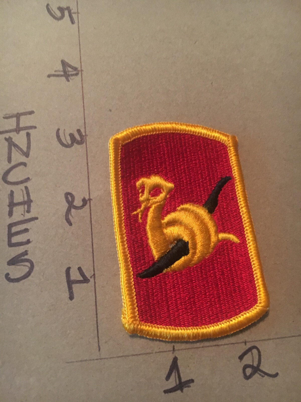 US Army 153rd Artillery Brigade m/e patch 5/19/25