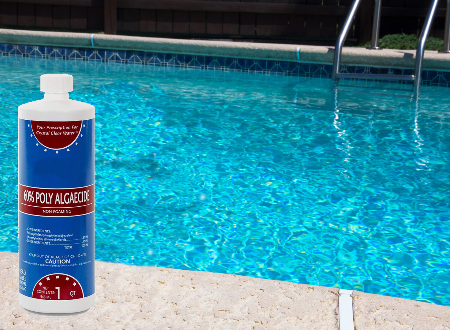 Algaecide 60 Plus Prevent Algae Swimming Pool Chemical - 32 oz (Choose Quantity)