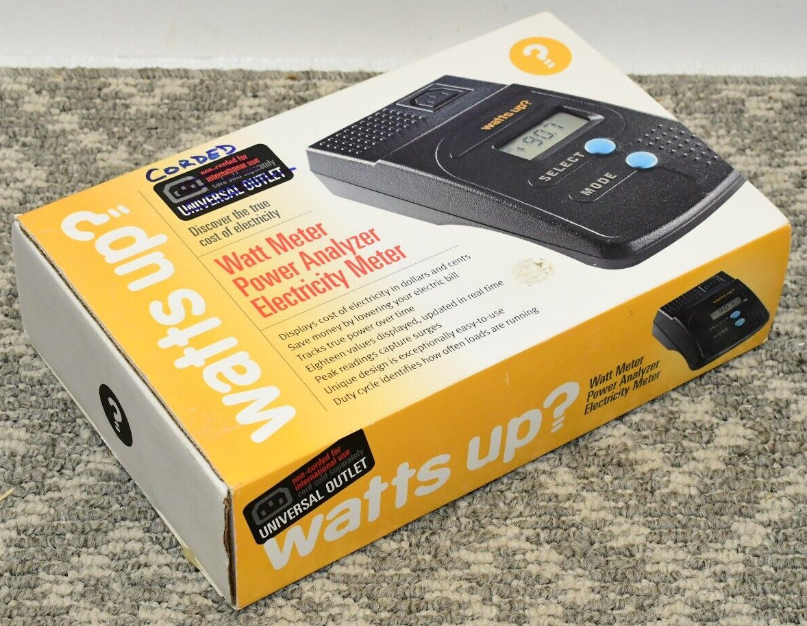 Watts Up? Electric Watt Meter With 5.5 ft. Cord - NEW IN BOX
